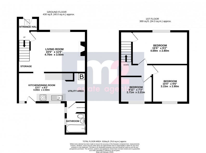 Floorplan for Pandy, Abergavenny, Monmouthshire