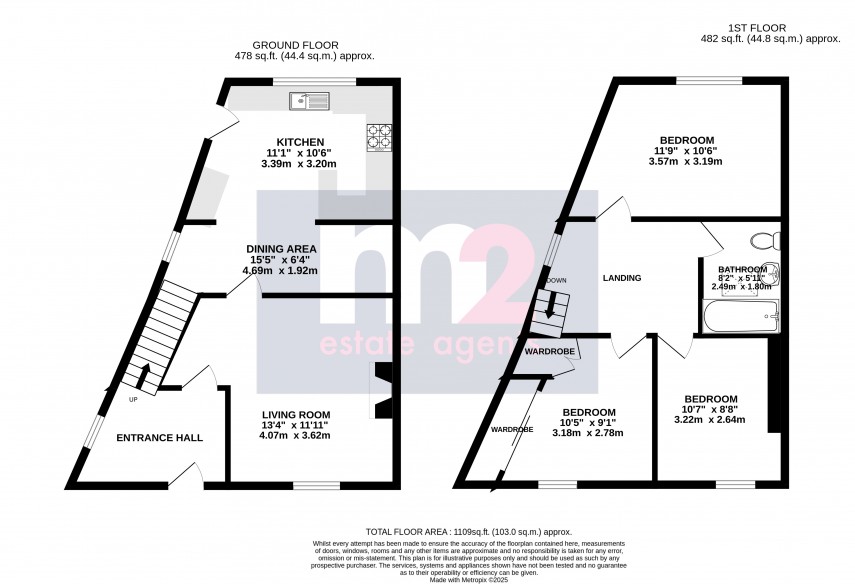 Floorplan for Merthyr Road, Abergavenny, Monmouthshire
