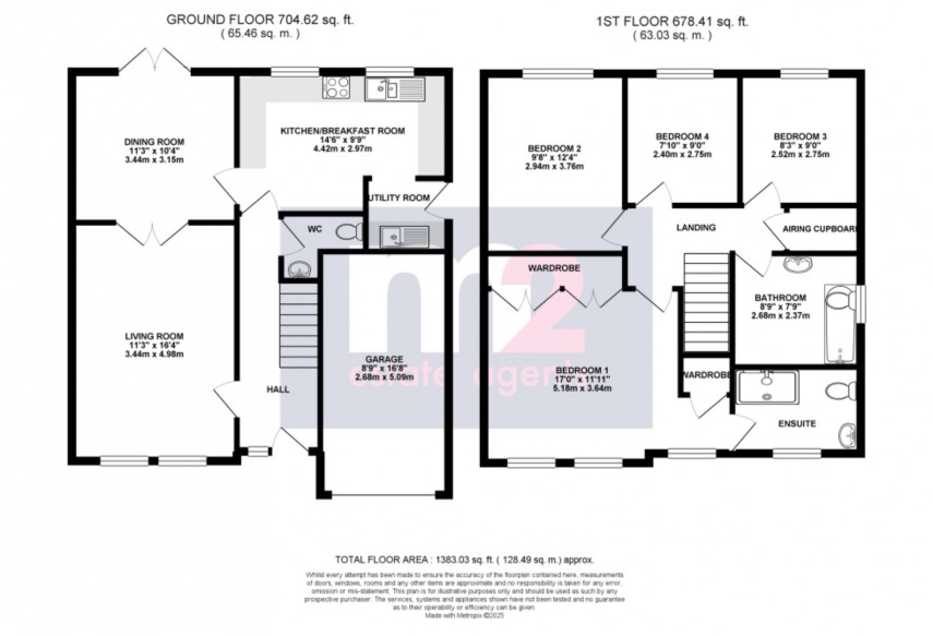 Floorplan for Rogerstone, Newport