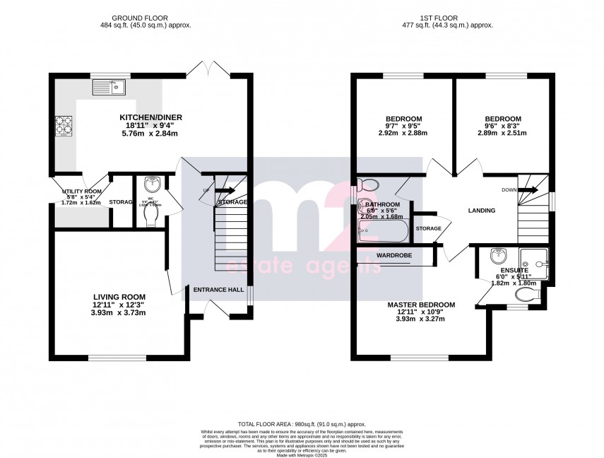 Floorplan for Llantilio Pertholey, Abergavenny, Monmouthshire