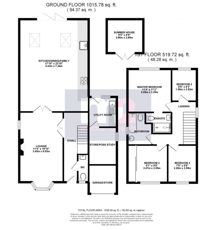 Floorplan for Henllys, Cwmbran, Torfaen