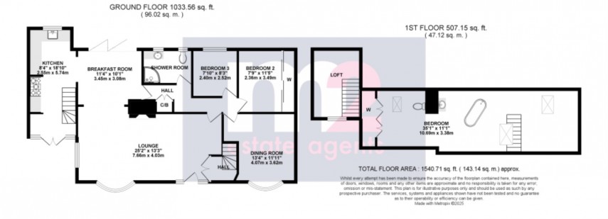 Floorplan for Wesley Close, Cwmbran, Torfaen