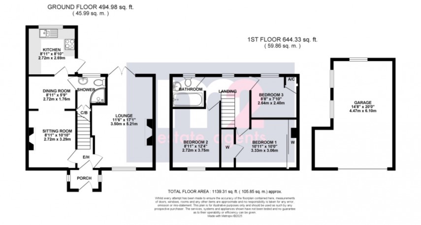 Floorplan for Monkswood, Usk, Monmouthshire