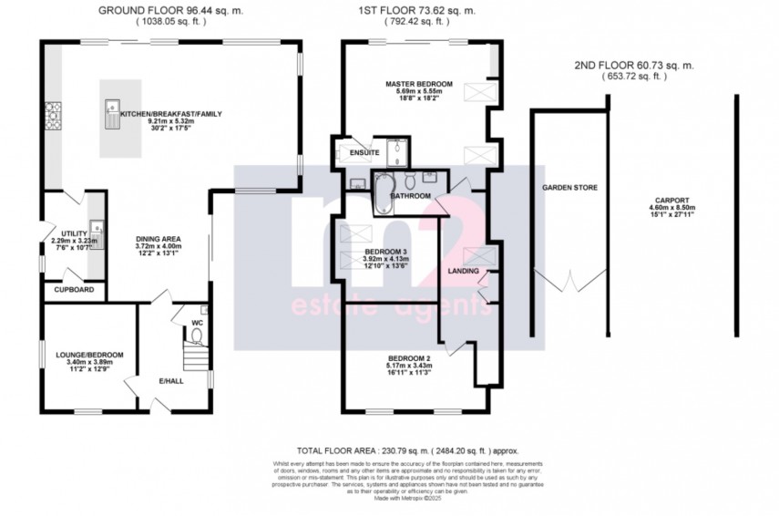 Floorplan for Trelleck, Monmouth