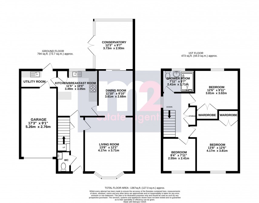 Floorplan for Croesonen Parc, Abergavenny, Monmouthshire