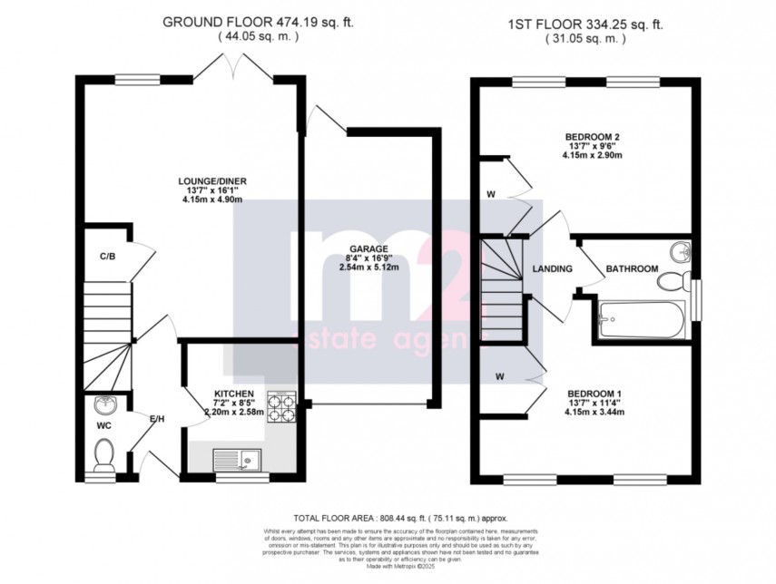 Floorplan for Rogerstone, Newport