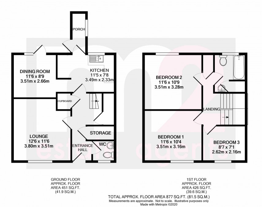 Floorplan for Llangybi, Usk, Monmouthshire