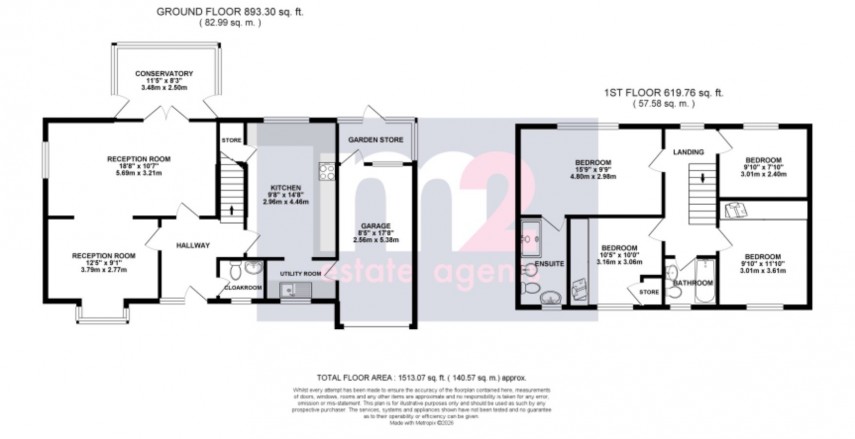 Floorplan for Fleur de Lis, Blackwood, Caerphilly