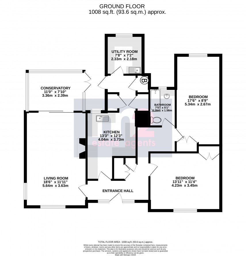 Floorplan for Belmont Crescent, Abergavenny, Monmouthshire