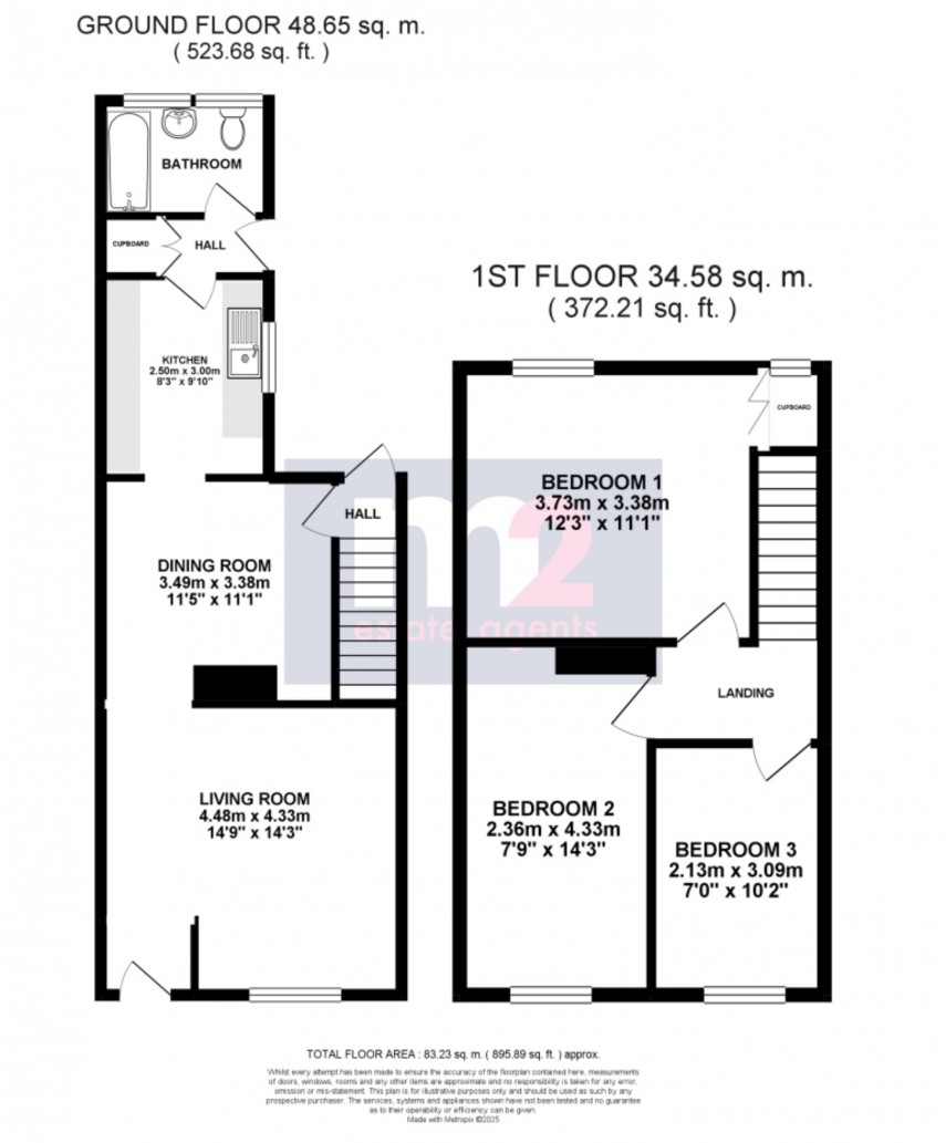 Floorplan for Stow Hill, Newport