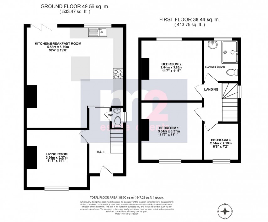 Floorplan for Haisbro Avenue, Newport