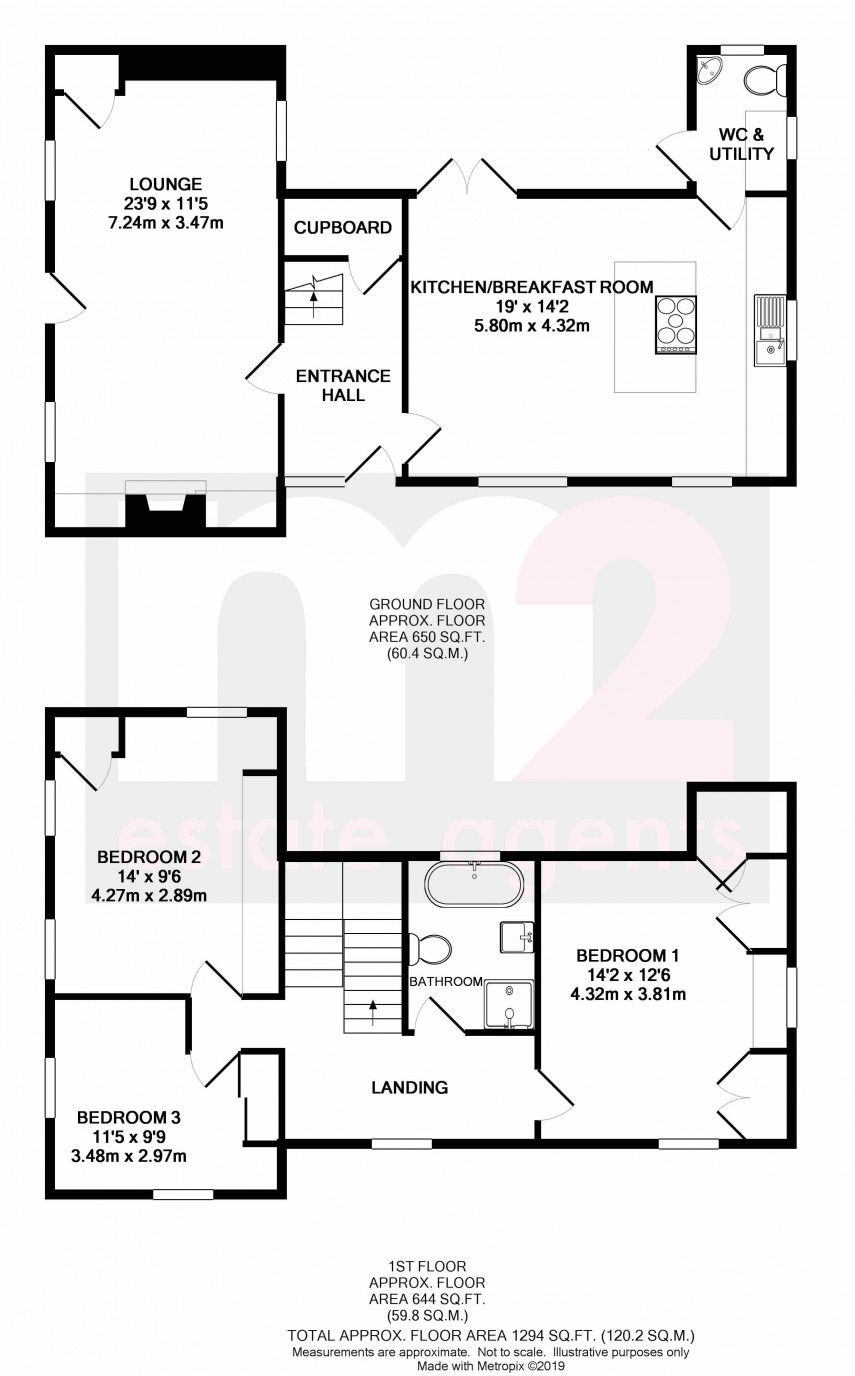 Floorplan for Llandegveth, Newport, Monmouthshire