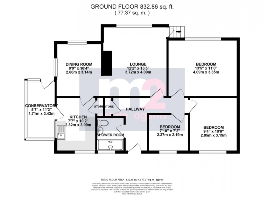 Floorplan for Llanfrechfa, Cwmbran, Torfaen