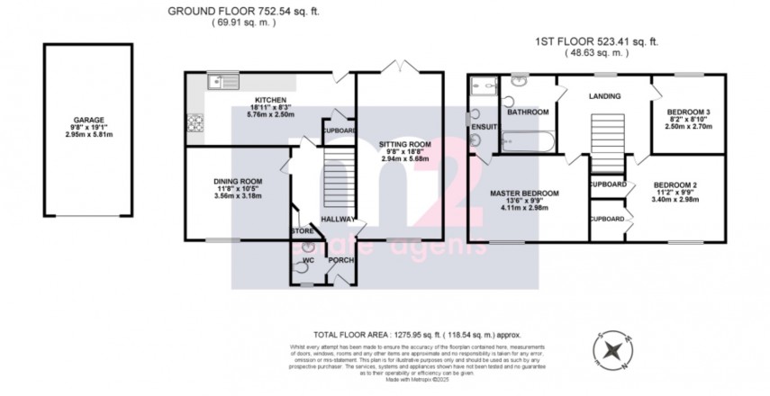 Floorplan for Abercarn, Newport, Caerphilly