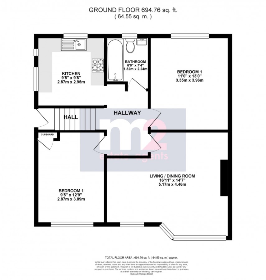 Floorplan for Rogerstone, Newport