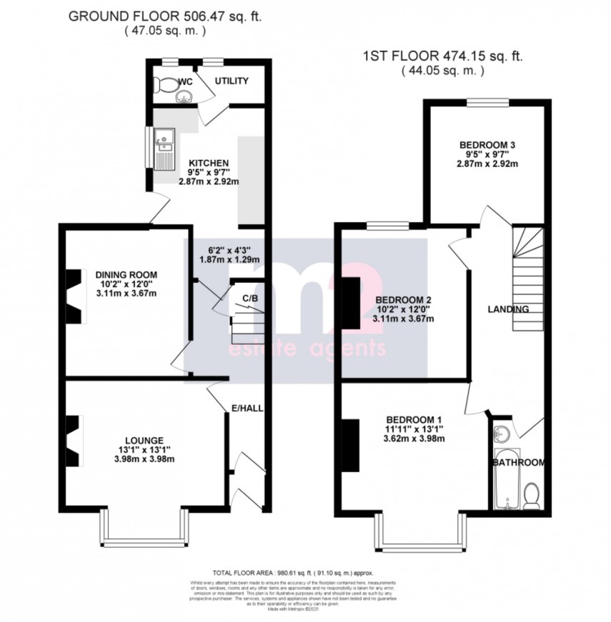 Floorplan for Brynglas Road, Newport