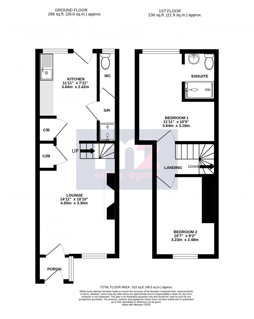 Floorplan for Rogerstone, Newport