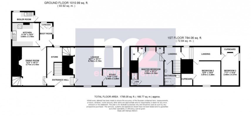 Floorplan for Glascoed, Usk, Monmouthshire