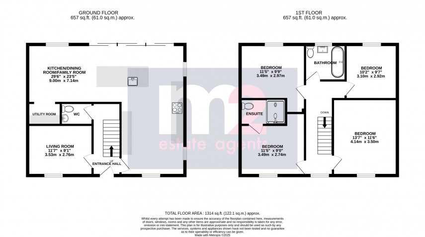 Floorplan for Station Road, Abergavenny, Monmouthshire