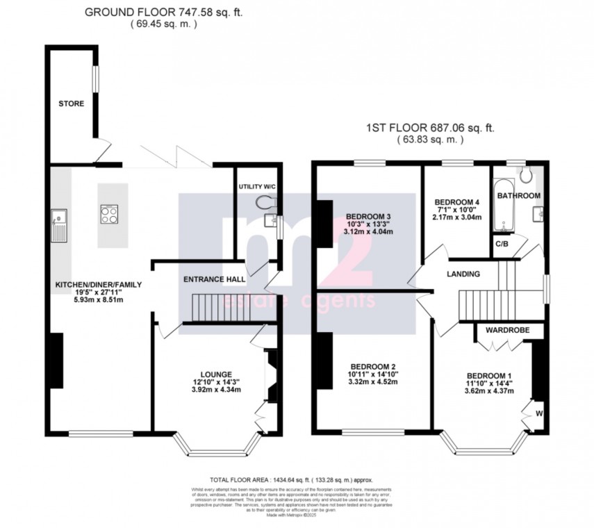 Floorplan for Woodland Park Road, Newport