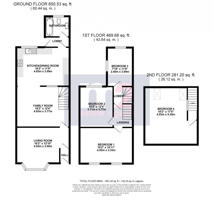 Floorplan for Durham Road, Newport