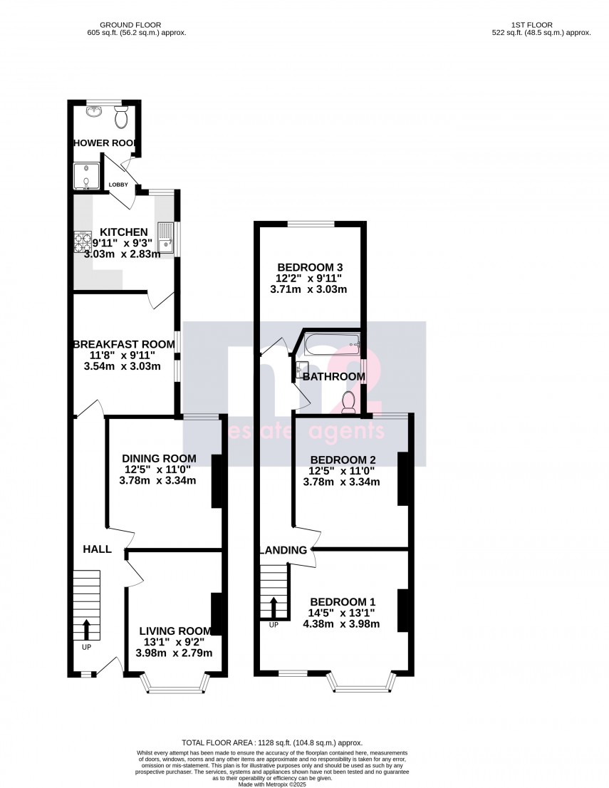 Floorplan for Ebenezer Terrace, Newport
