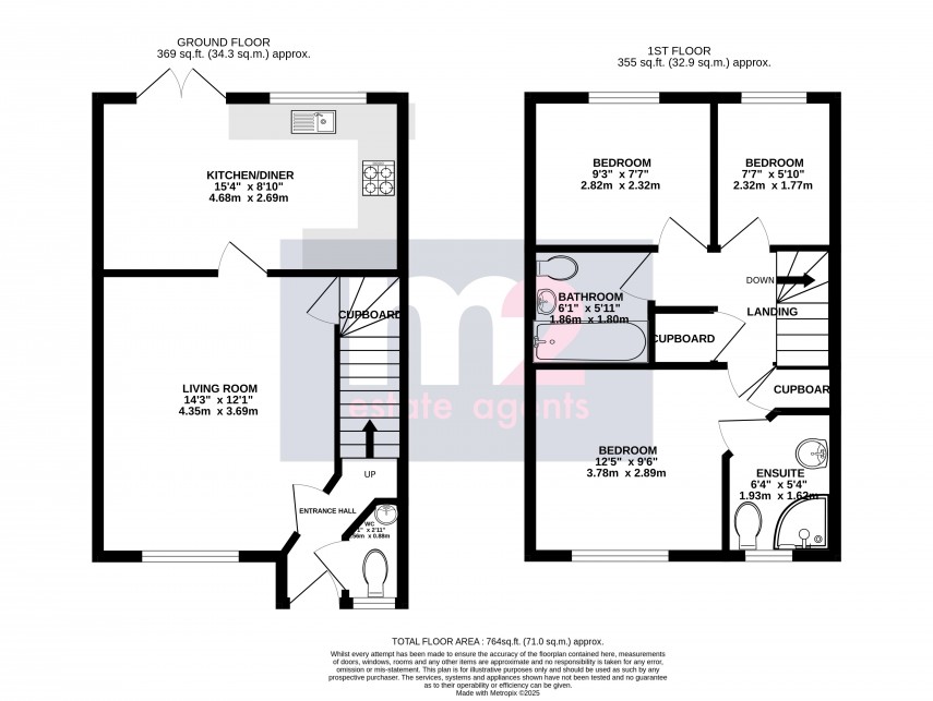 Floorplan for Llantilio Pertholey, Abergavenny, Monmouthshire