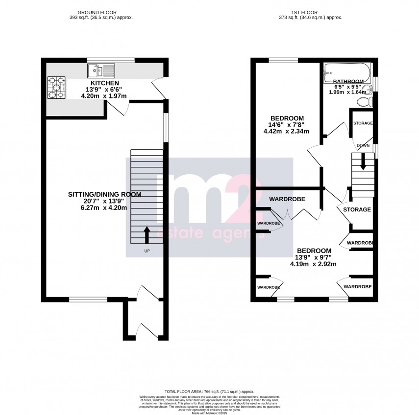 Floorplan for Mardy, Abergavenny, Monmouthshire