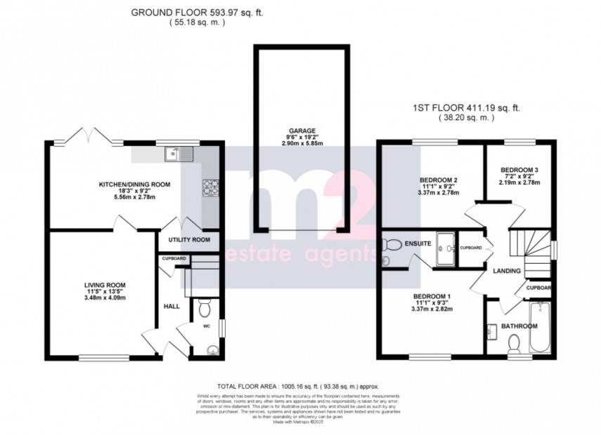 Floorplan for Rogerstone, Newport