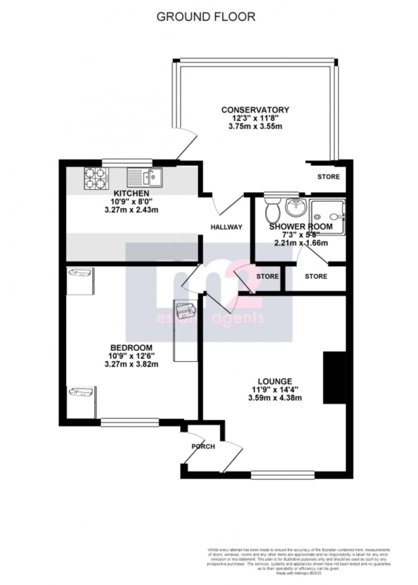 Floorplan for Fairwater, Cwmbran, Torfaen
