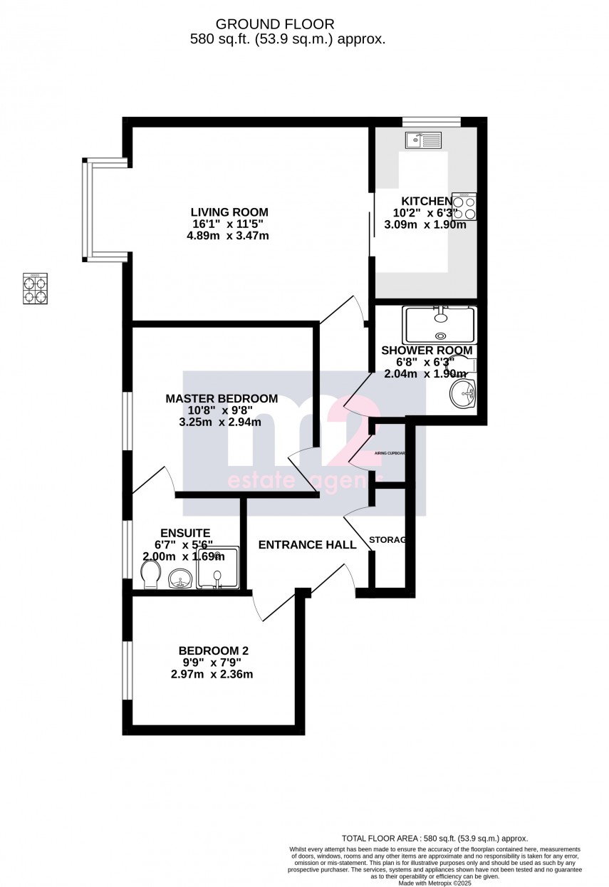 Floorplan for Priory Gardens, Abergavenny, Monmouthshire