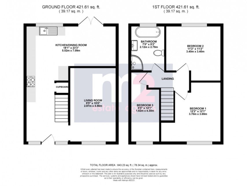 Floorplan for Bettws, Newport