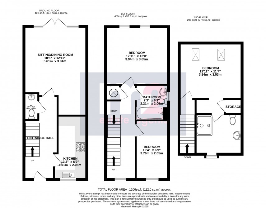 Floorplan for Brynmawr, Ebbw Vale, Blaenau Gwent