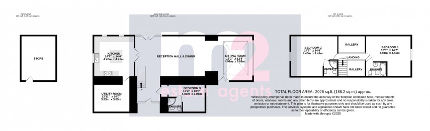 Floorplan for Llanbadoc, Usk, Monmouthshire