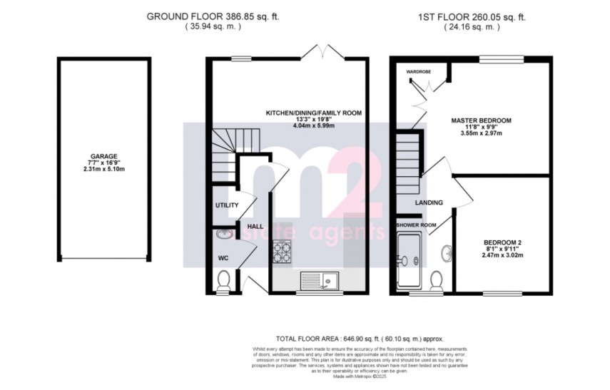 Floorplan for Cross Keys, Newport, Caerphilly