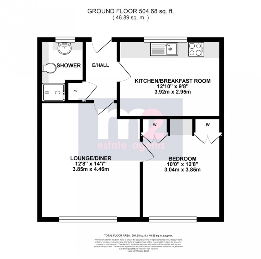 Floorplan for Four Ash Court, Usk, Monmouthshire