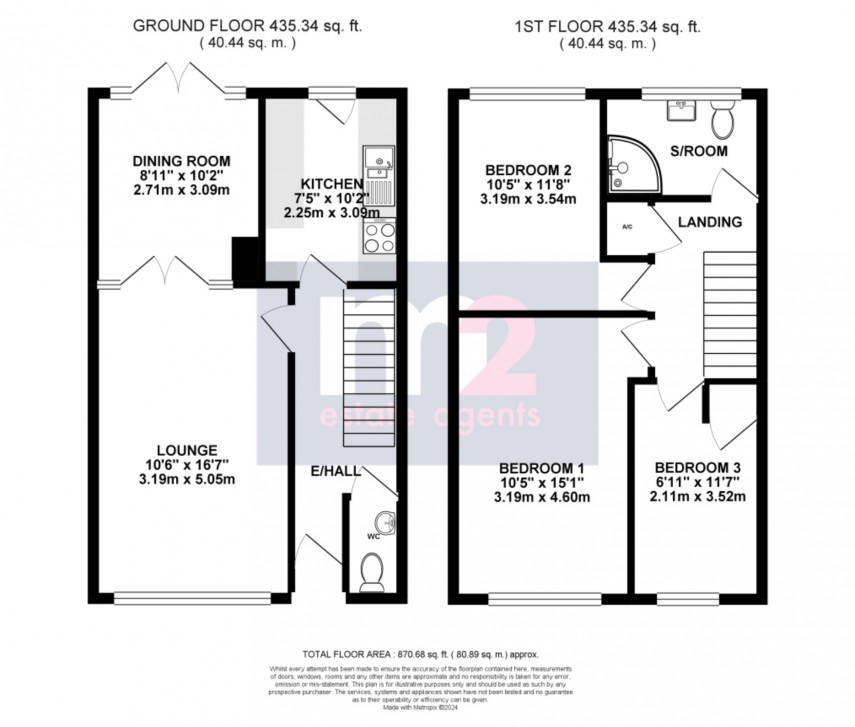 Floorplan for Four Ash Court, Usk, Monmouthshire
