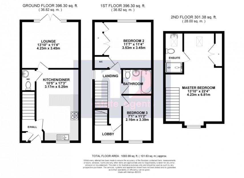 Floorplan for Pontrhydyrun, Cwmbran, Torfaen