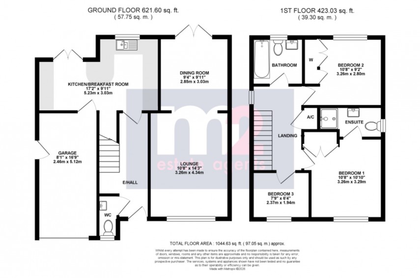 Floorplan for Raglan, Usk, Monmouthshire