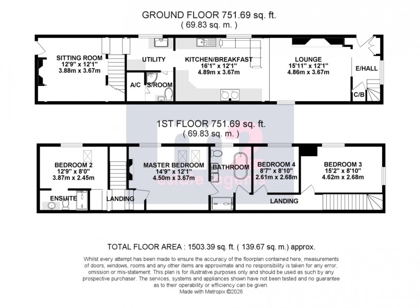 Floorplan for Porthycarne Street, Usk, Monmouthshire