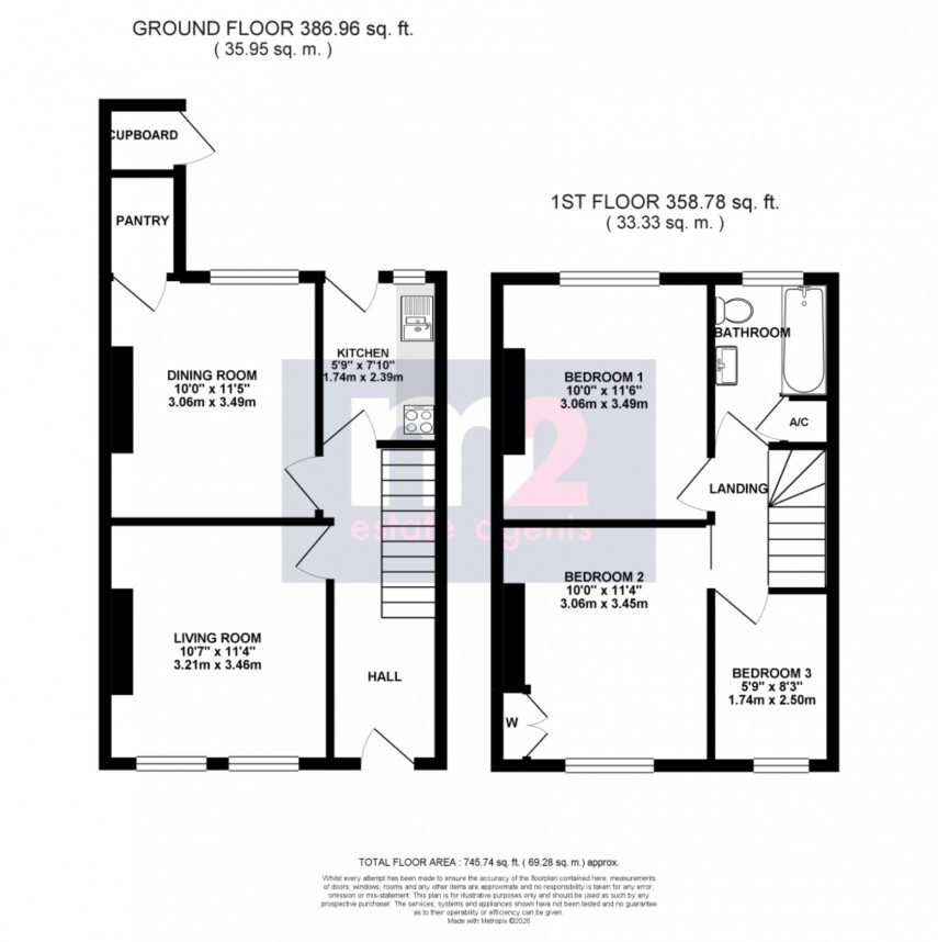 Floorplan for Conway Road, Newport