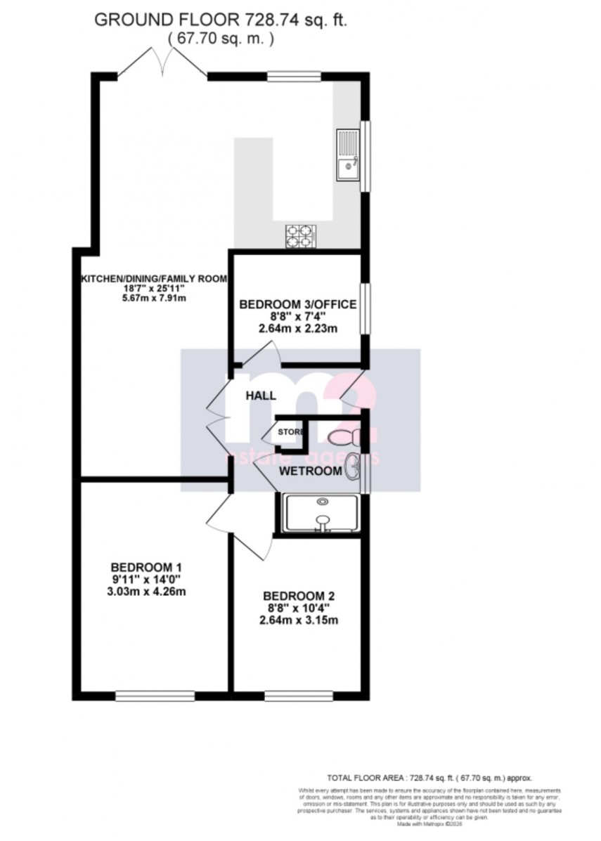 Floorplan for Eastmoor Road, Newport