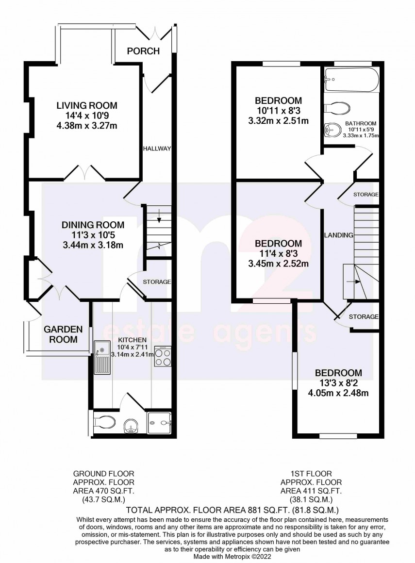 Floorplan for Park Crescent, Abergavenny, Monmouthshire