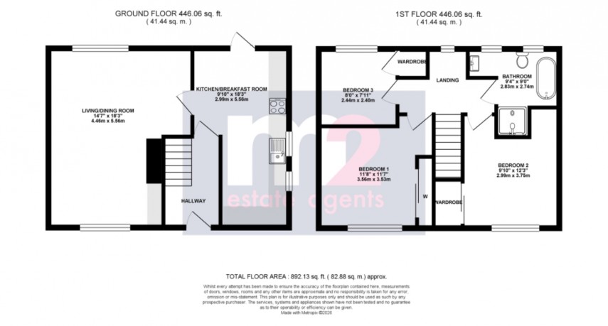 Floorplan for Hawkins Crescent, Newport