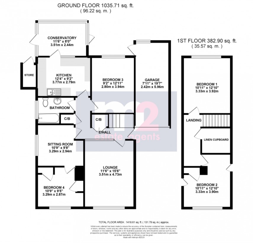 Floorplan for St Dials Close, Monmouth