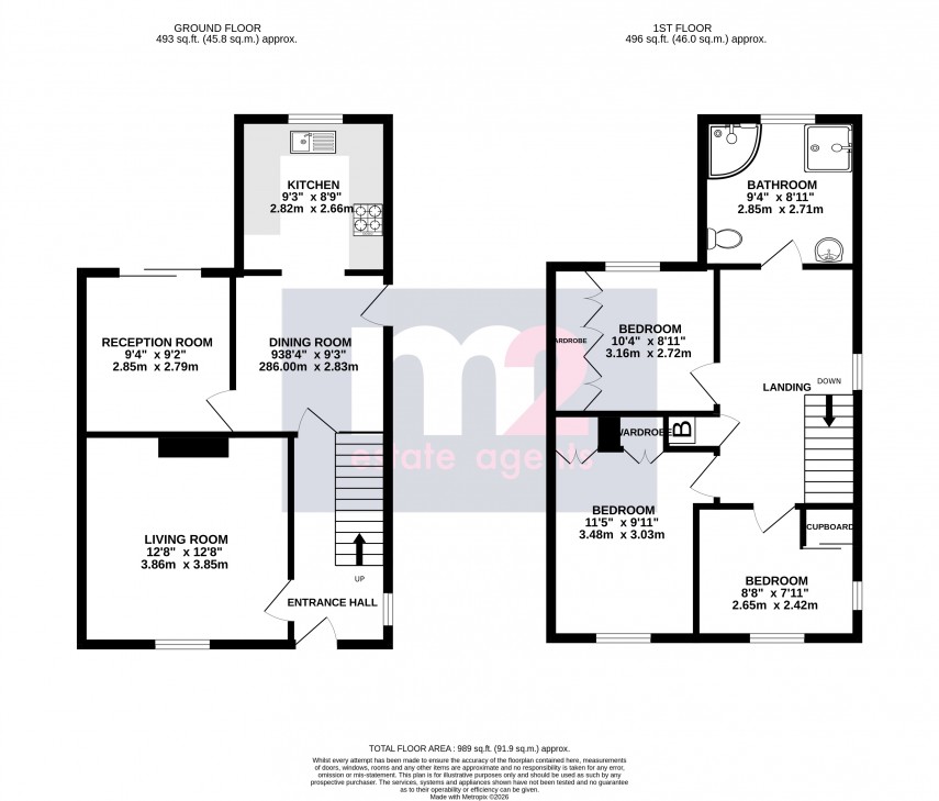 Floorplan for Underhill Crescent, Abergavenny, Monmouthshire
