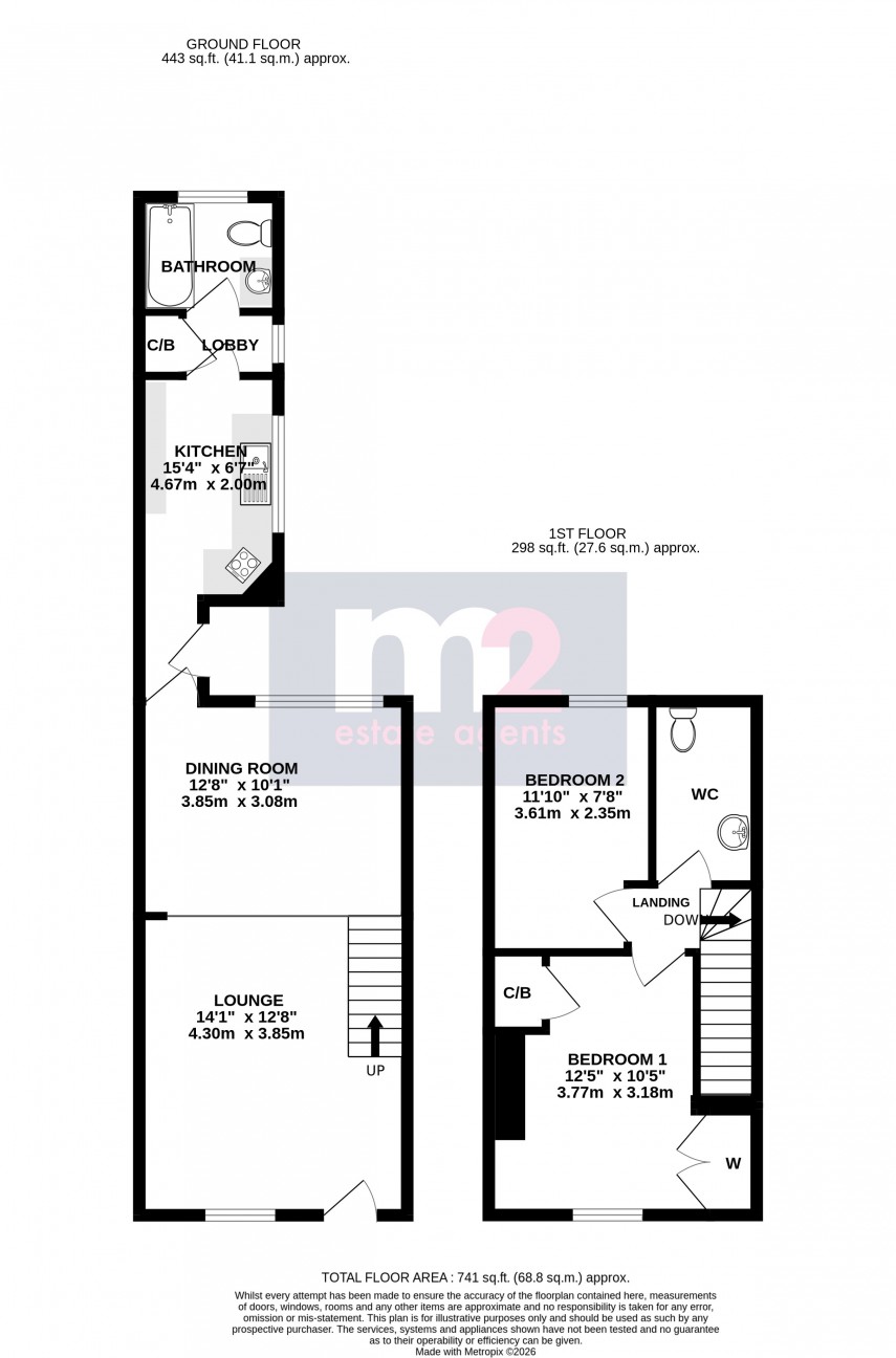 Floorplan for Maryport Street, Usk, Monmouthshire