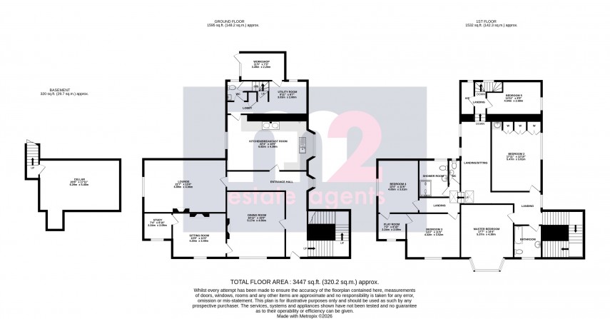 Floorplan for Castle Parade, Usk, Monmouthshire