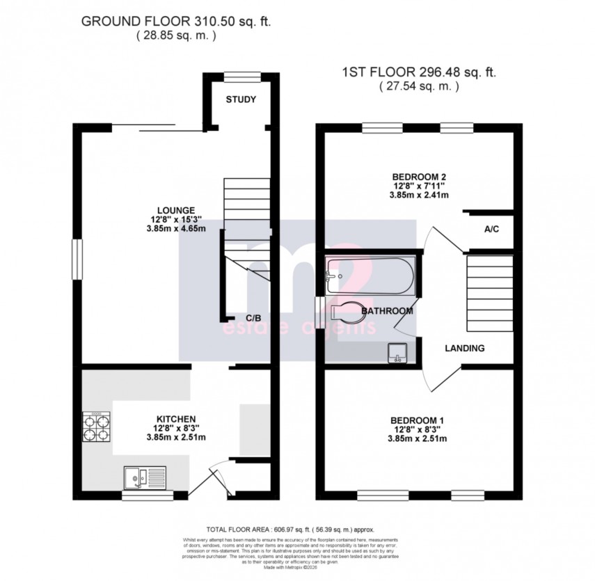 Floorplan for Griffithstown, Pontypool, Torfaen