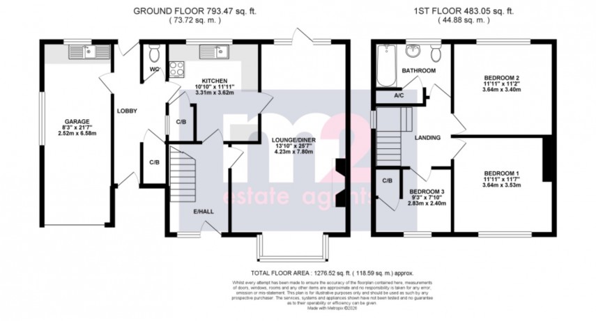 Floorplan for Raglan, Usk, Monmouthshire